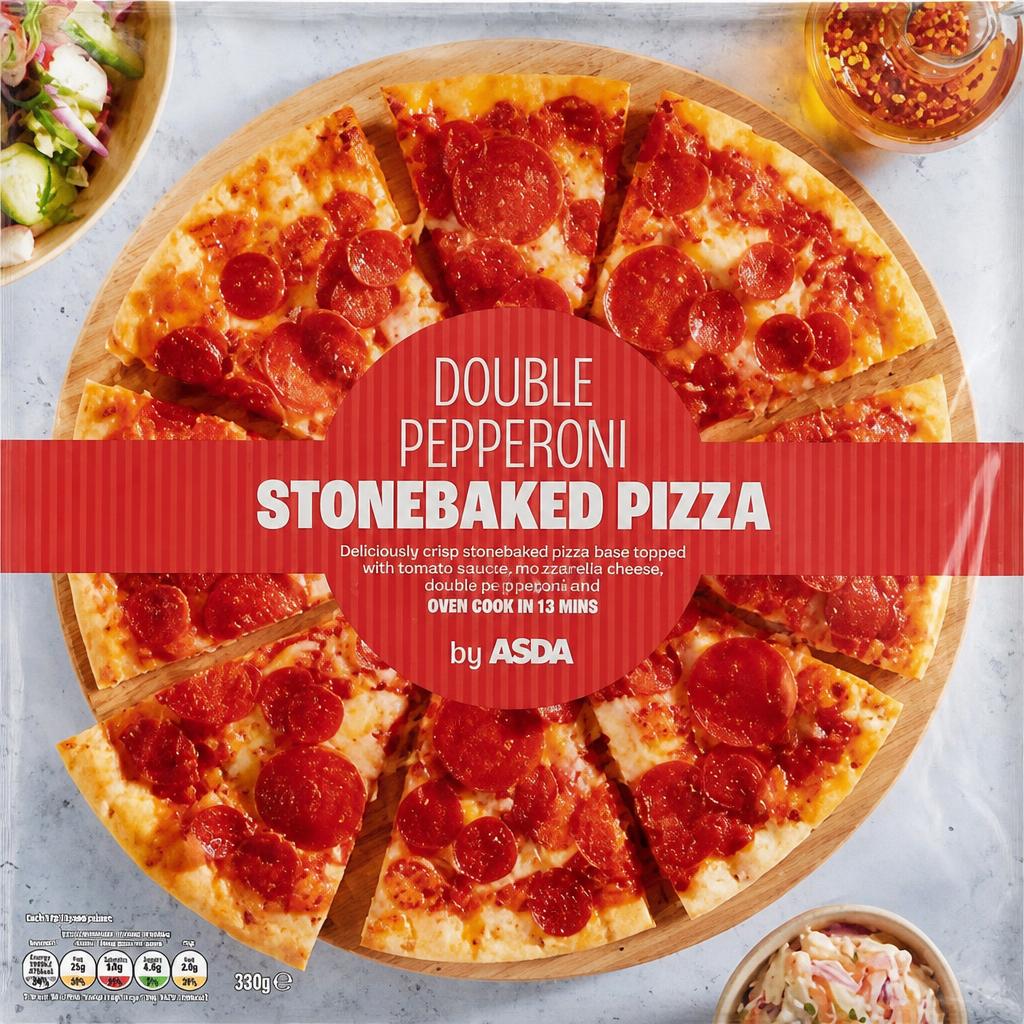 ASDA Double Pepperoni Stonebaked Pizza by  309g
