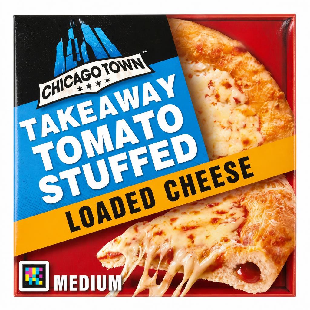 Chicago Town Takeaway Stuffed Crust Cheese Medium Pizza 480g