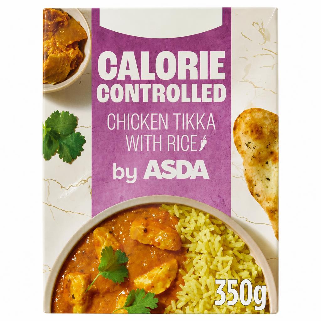 ASDA Calorie Controlled Chicken Tikka with Rice 350g
