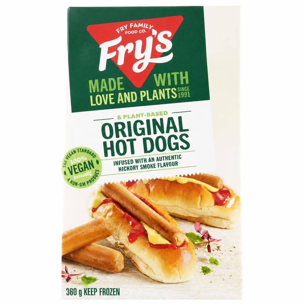 Fry's 8 Plant-Based Original Hot Dogs 360g