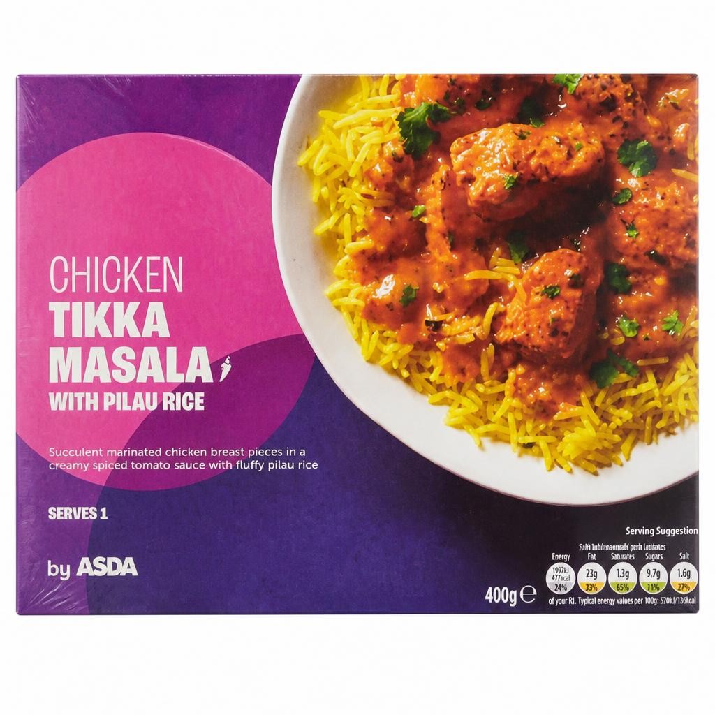 ASDA Chicken Tikka Masala with Pilau Rice 400g