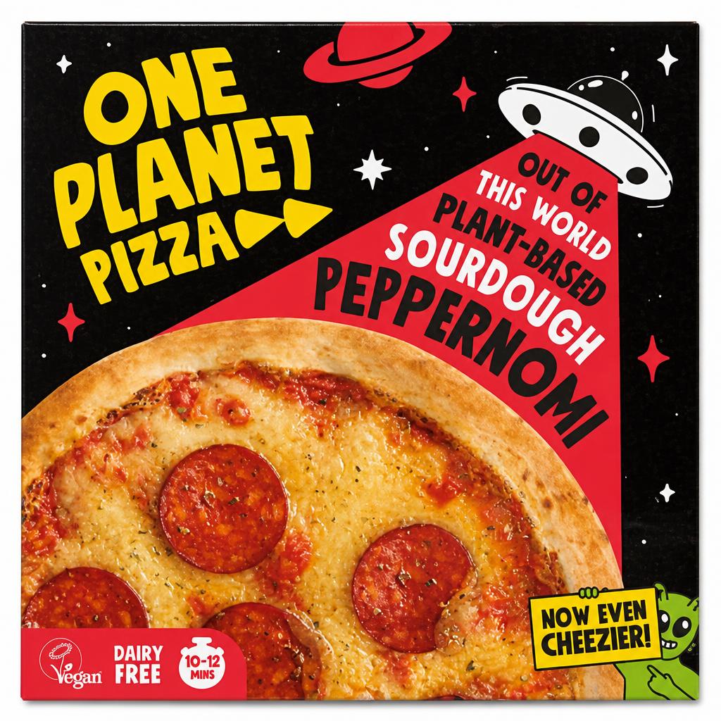 One Planet Pizza Plant-Based Sourdough Peppernomi 310g