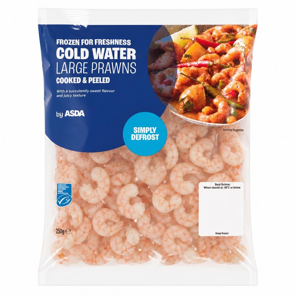 ASDA Cold Water Prawns 325g