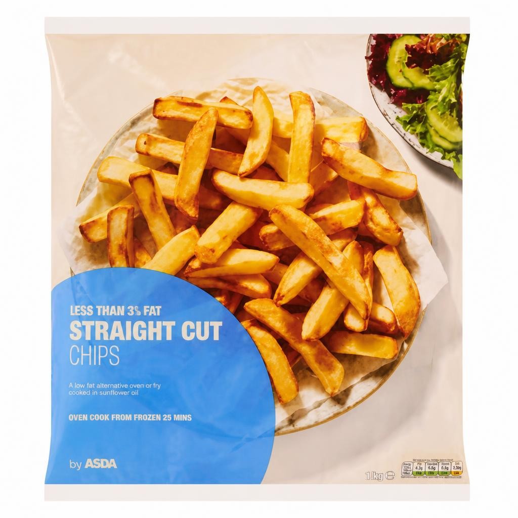 ASDA Less than 3% Fat Straight Cut Chips 1.5kg