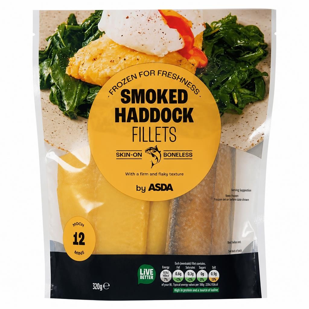 ASDA Smoked Haddock Fillets by  320g