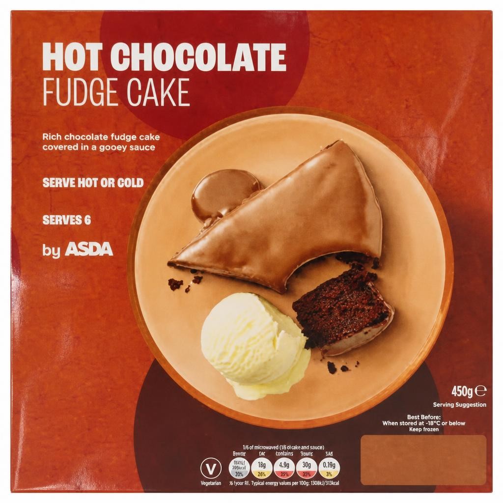 ASDA Hot Chocolate Fudge Cake 450g