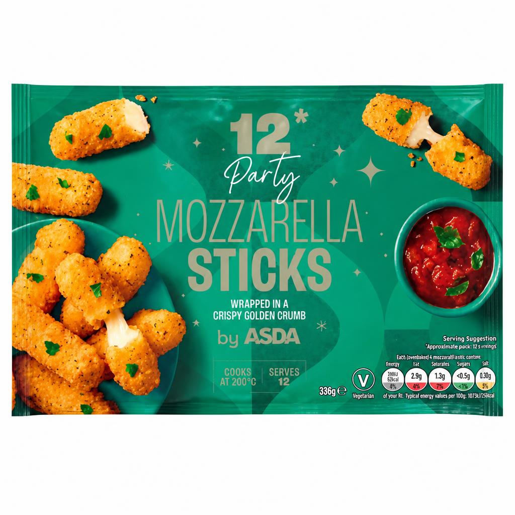 ASDA 12 Party Mozzarella Sticks 180g
