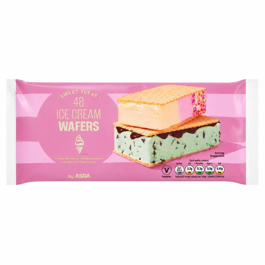 ASDA 48 Ice Cream Wafers