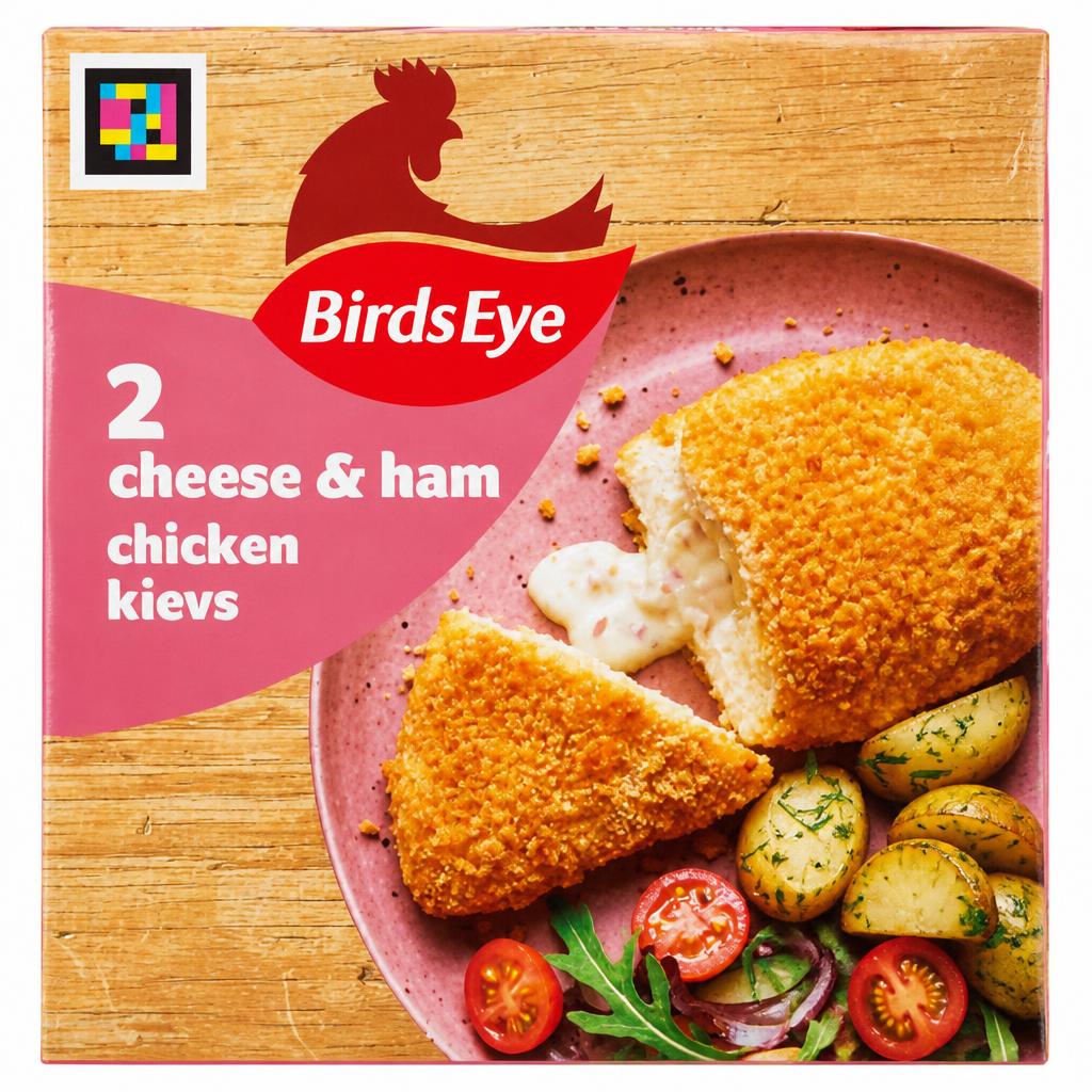 Birds Eye 2 Cheese & Ham Chicken Kievs 204g
