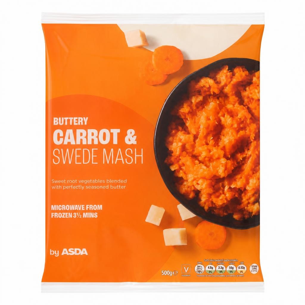 ASDA Buttery Carrot & Swede Mash 500g