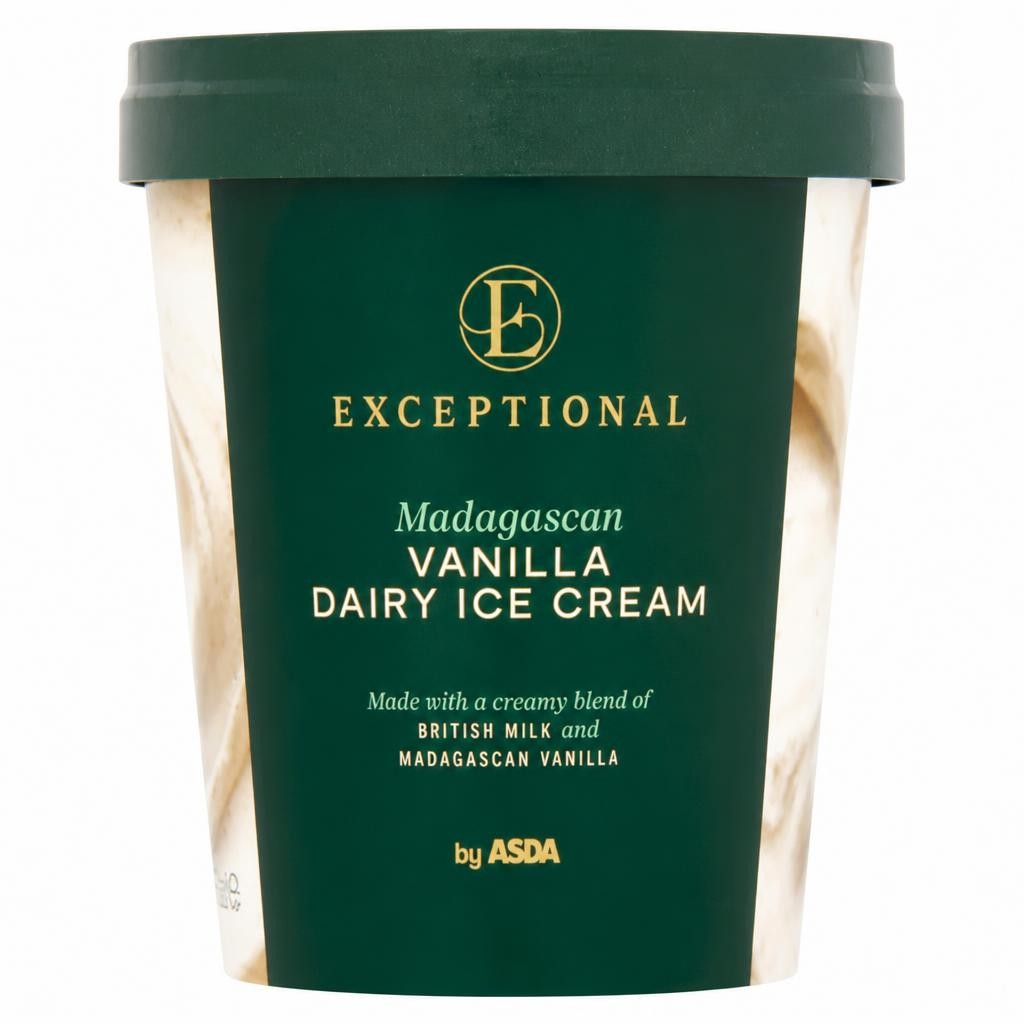 Exceptional by ASDA Madagascan Vanilla Dairy Ice Cream 500ml