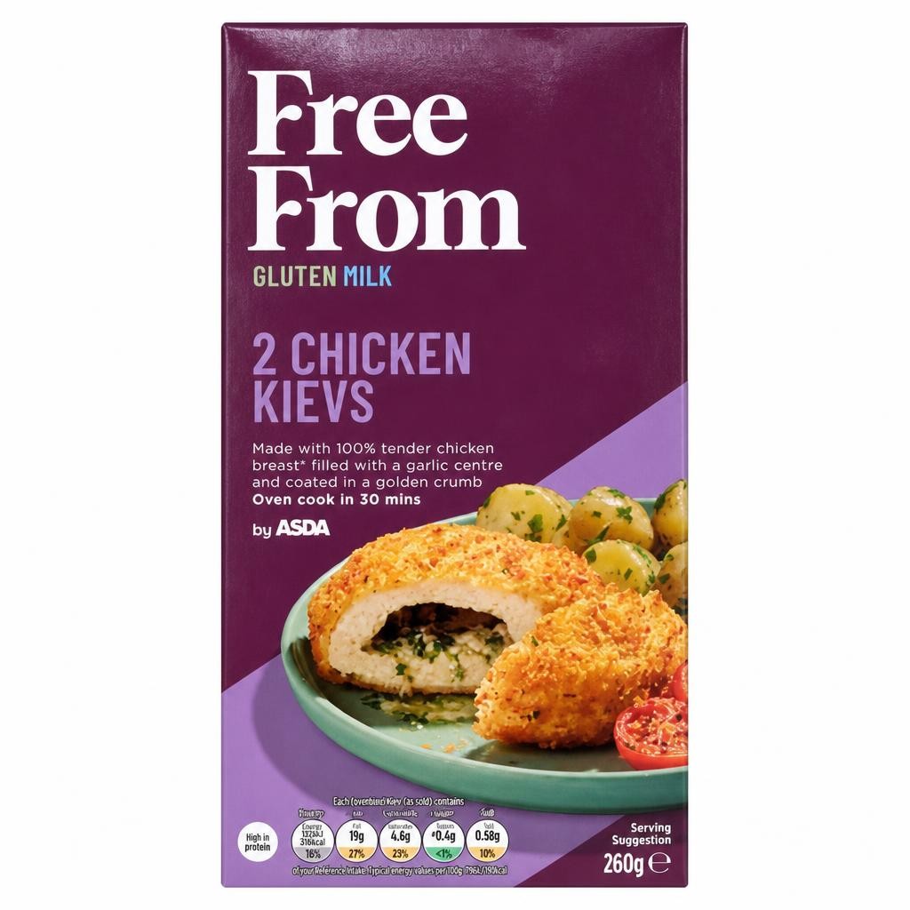 ASDA Free From Free From by  2 Chicken Kievs 260g