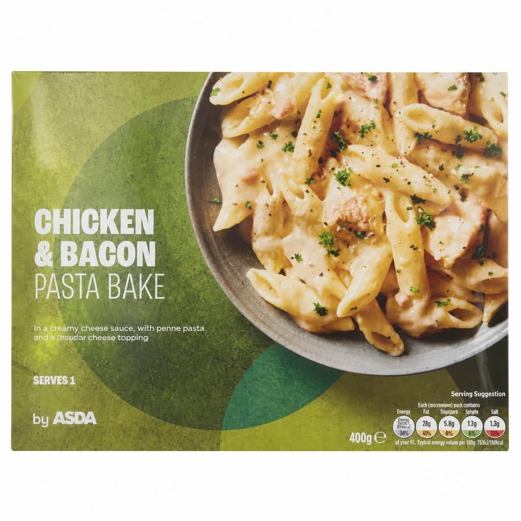 ASDA Chicken & Bacon Pasta Bake 400g