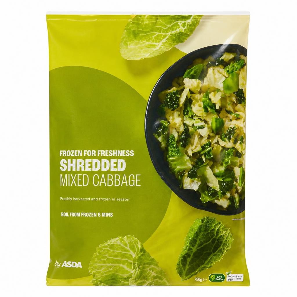 ASDA Shredded Mixed Cabbage 750g