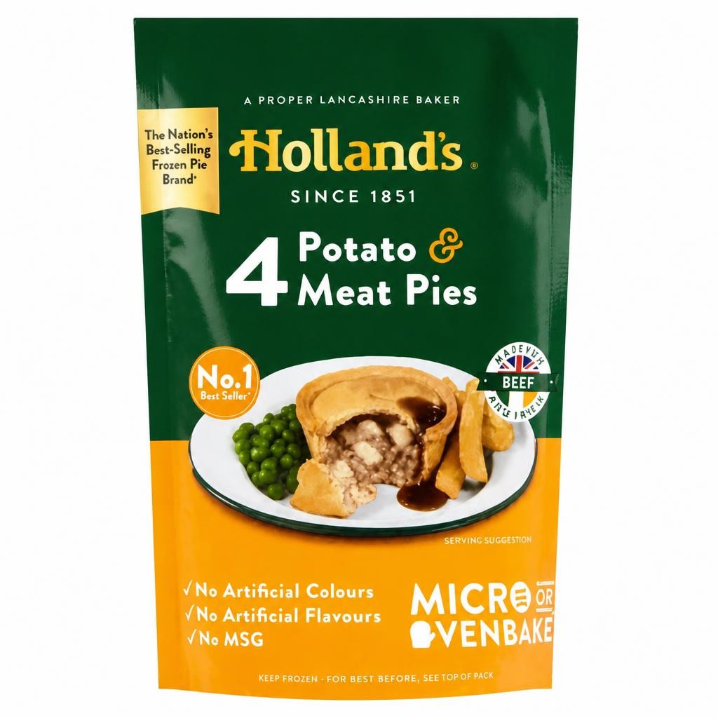 Holland's 4 Potato & Meat Pies