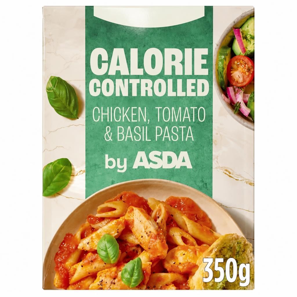 ASDA Good & Counted Calorie Controlled Chicken, Tomato & Basil Pasta 350g