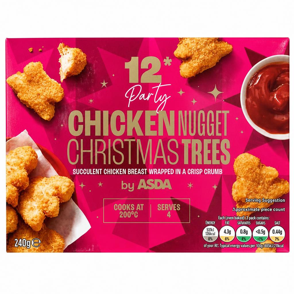 ASDA 12 Party Chicken Nugget Christmas Trees 240g