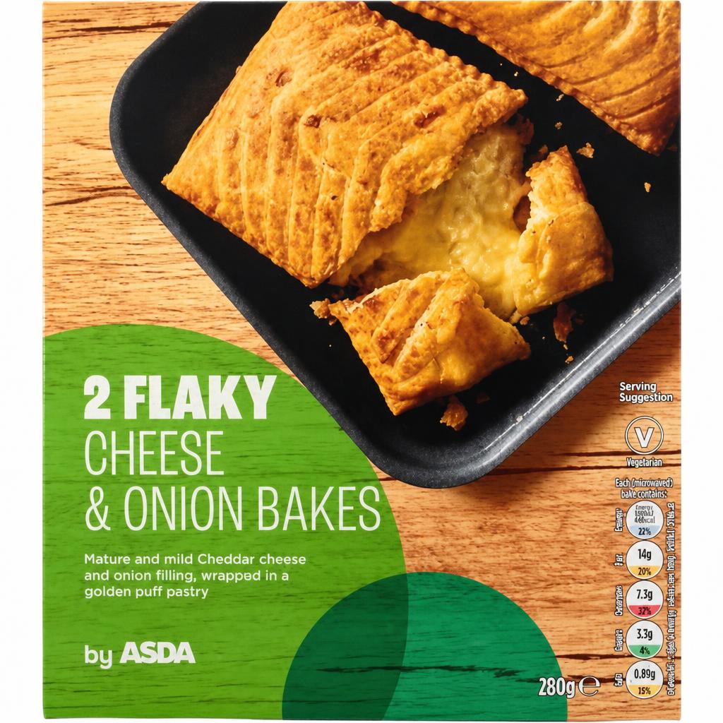 ASDA 2 Cheese & Onion Bakes 280g