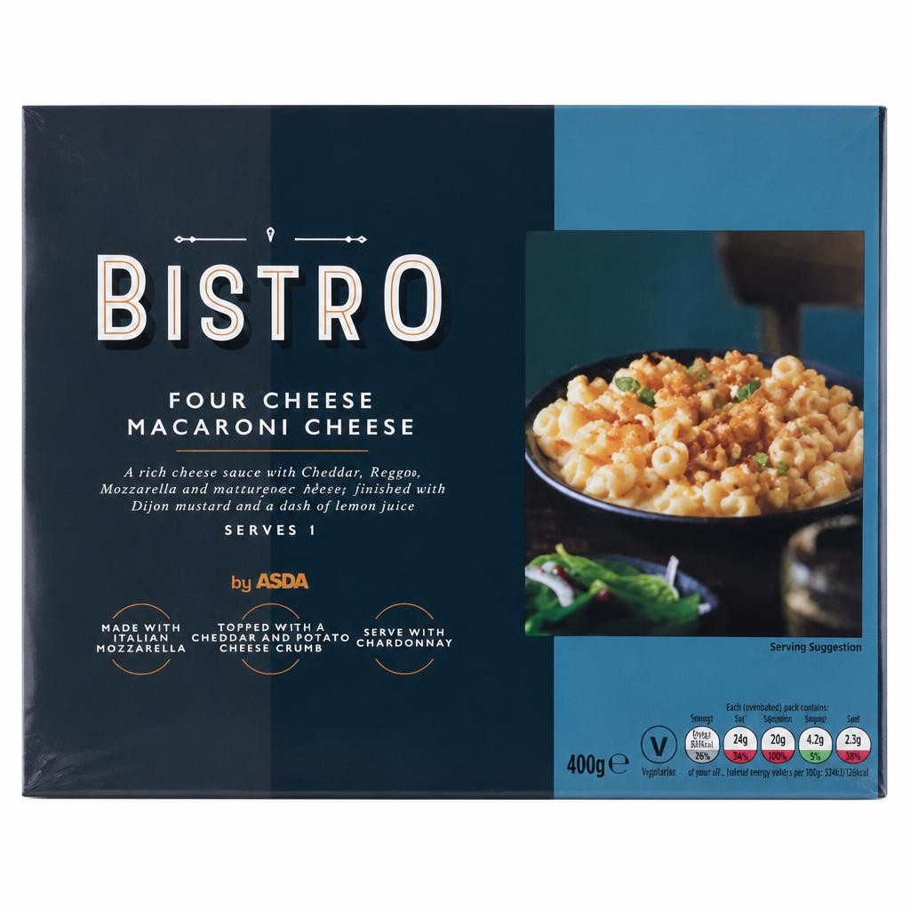 Bistro by ASDA Bistro by  Four Cheese Macaroni Cheese 400g