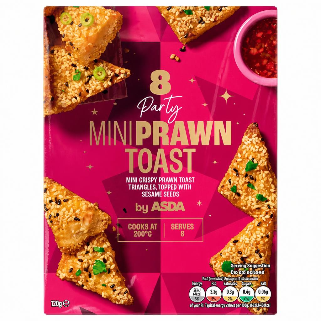 ASDA 8 Party Mini Prawn Toast 120g