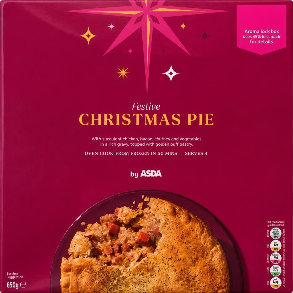 ASDA Festive Christmas Pie 680g