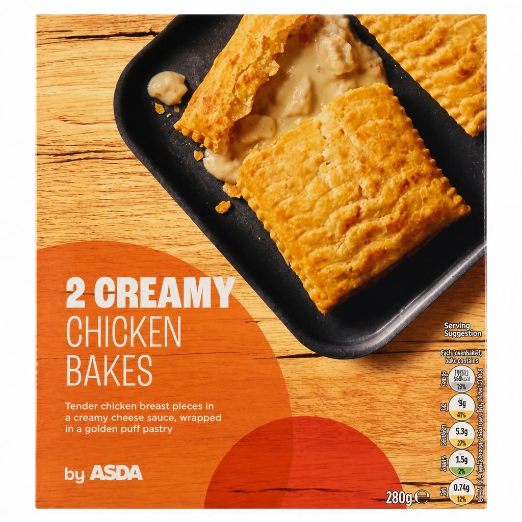 ASDA 2 Creamy Chicken Bakes 280g