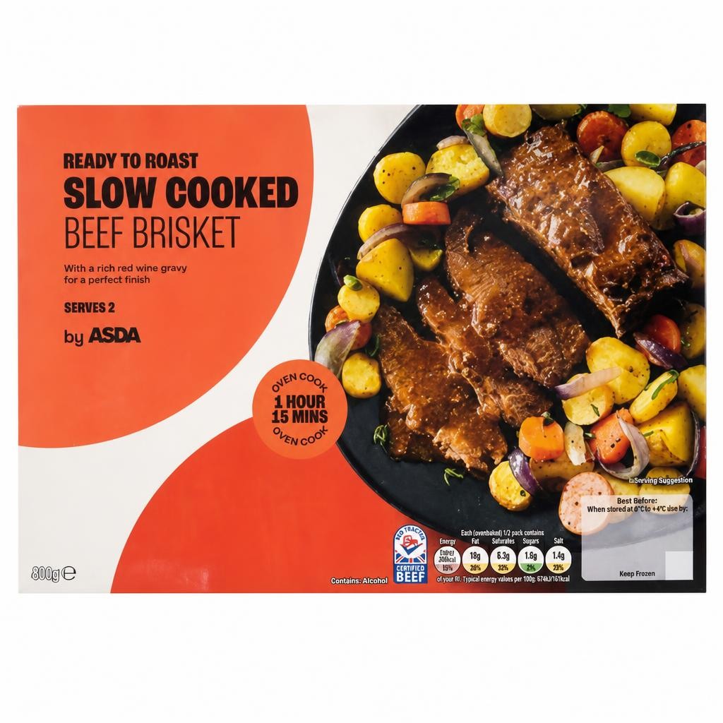 ASDA Ready to Roast Slow Cooked Beef Brisket 400g