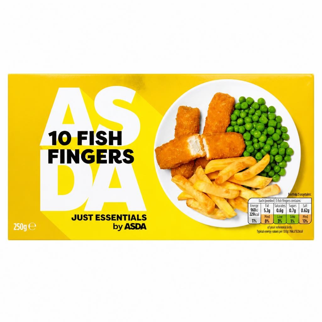 JUST ESSENTIALS by ASDA Just Essentials by  10 Fish Fingers 250g