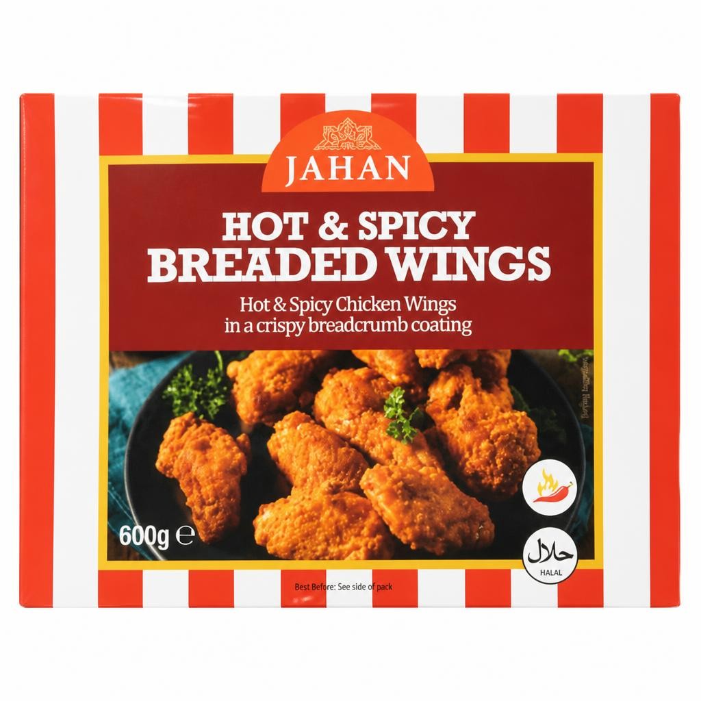 Jahan Hot & Spicy Breaded Wings 600g