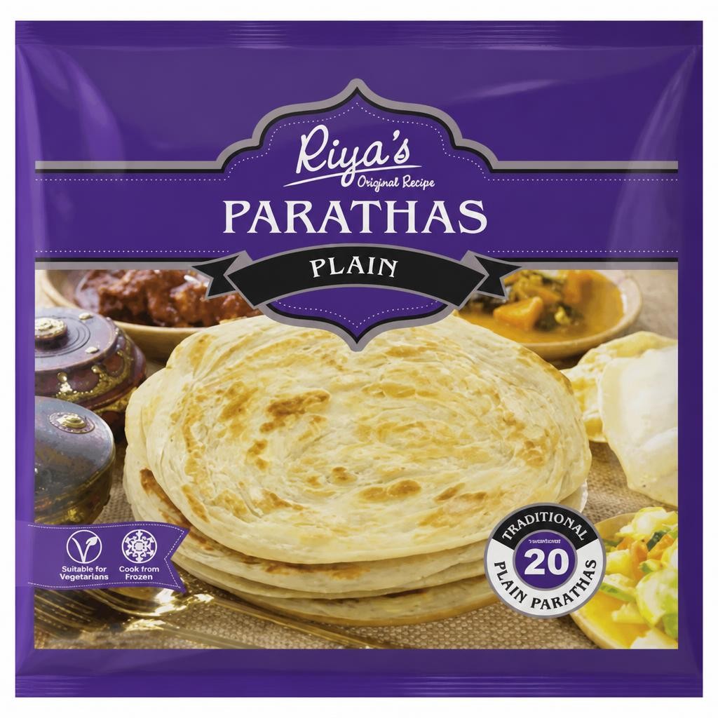 Riya's Family Pack Plain Paratha 20pk
