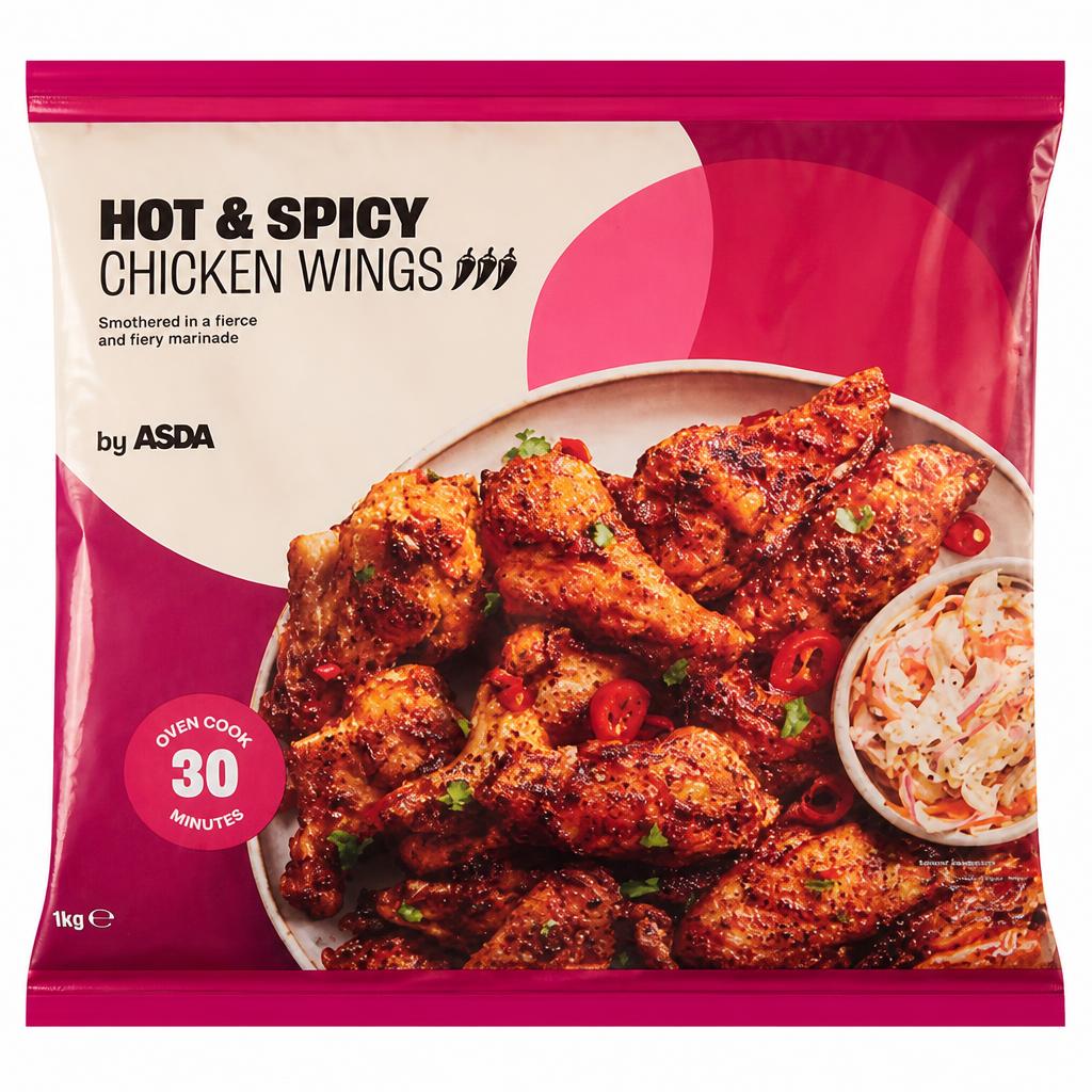 ASDA Hot & Spicy Chicken Wings 1kg