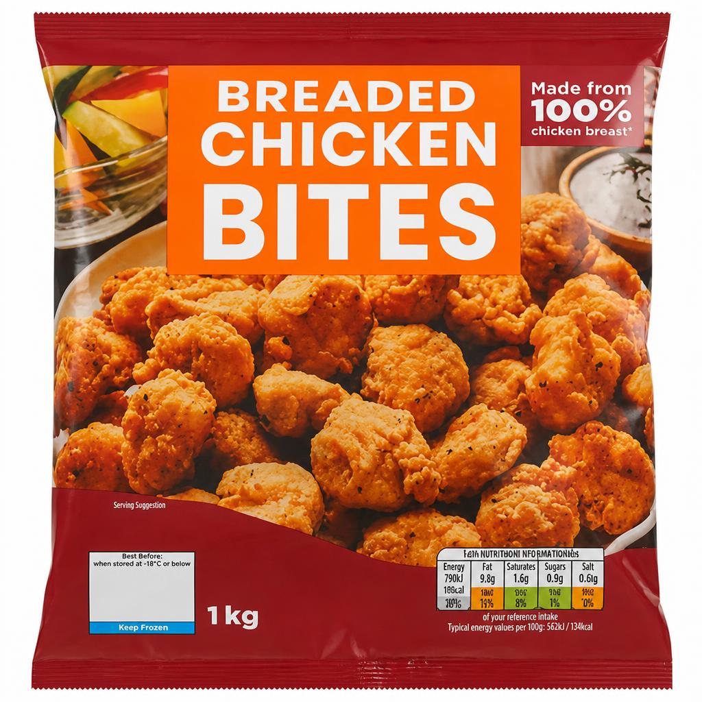Deli Cuisine Breaded Chicken Bites 1kg