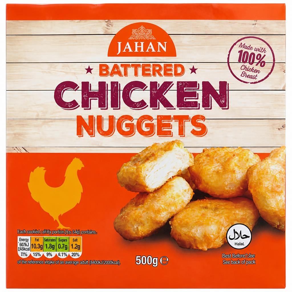 Jahan Battered Chicken Nuggets 500g