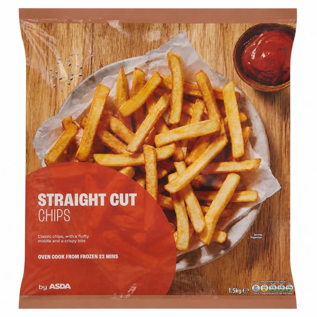 ASDA Straight Cut Chips 1.5kg