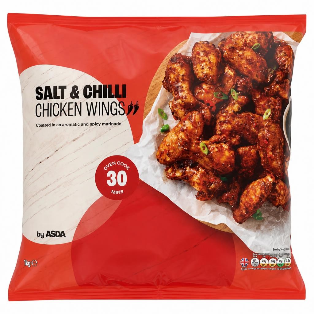 ASDA Salt & Chilli Chicken Wings 1kg