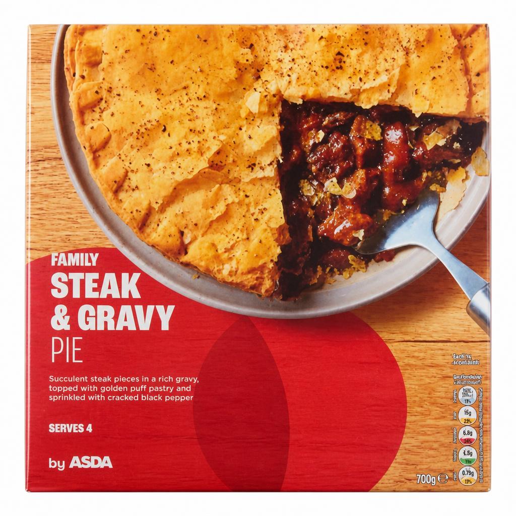 ASDA Family Steak & Gravy Pie 700g