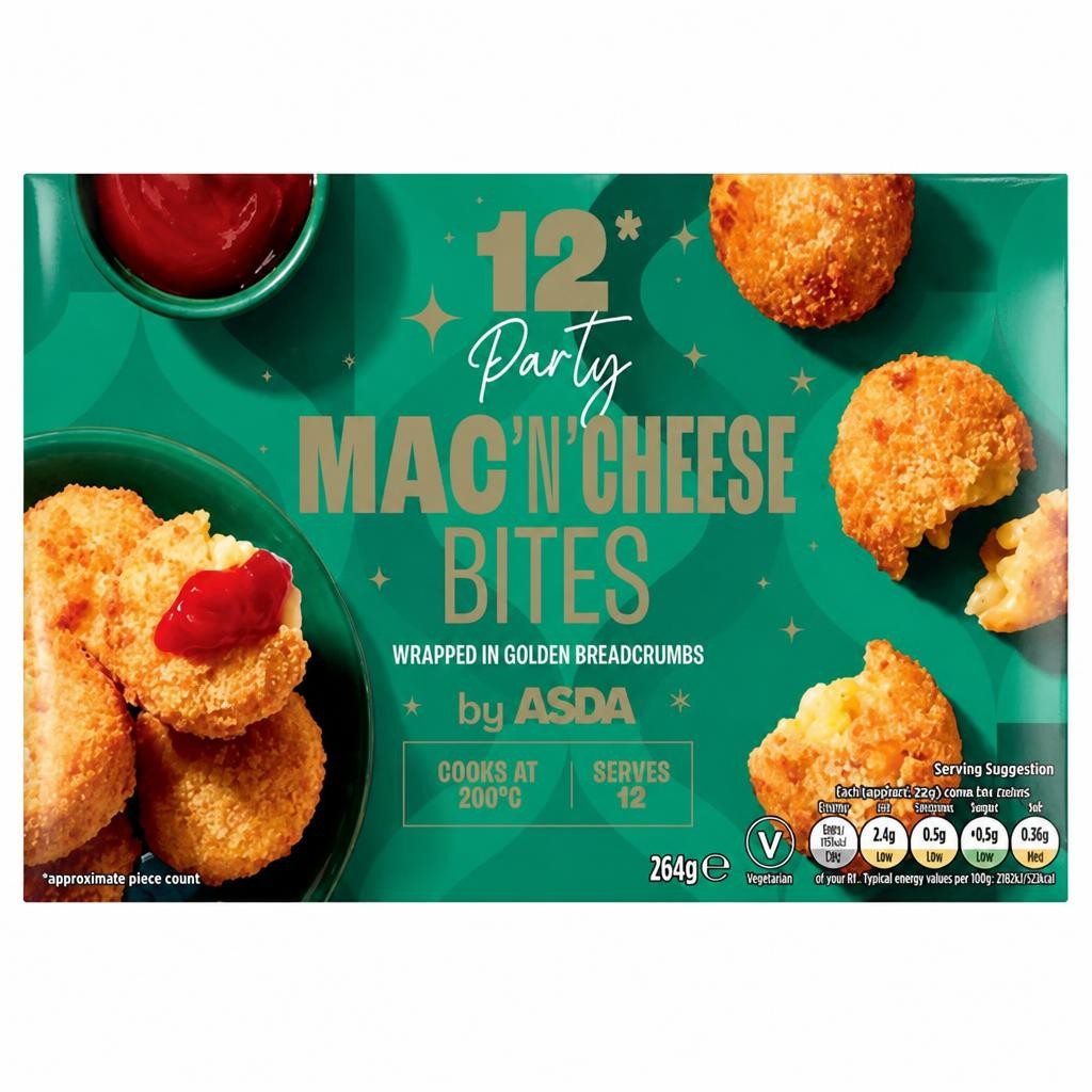 ASDA 12 Party Mac 'N' Cheese Bites 264g