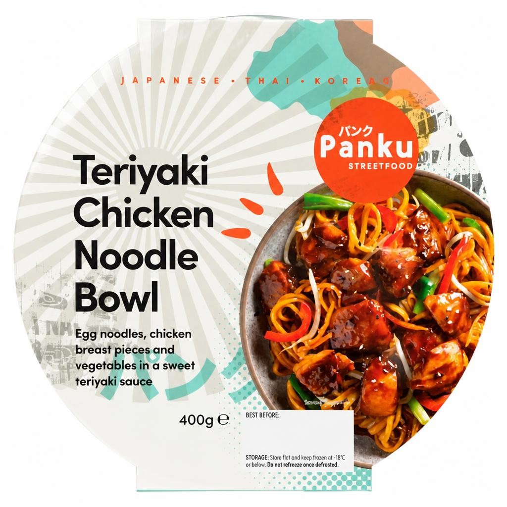 Panku Streetfood Teriyaki Chicken Noodle Bowl 400g