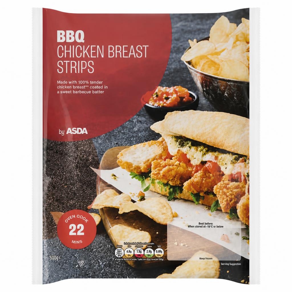 ASDA BBQ Chicken Breast Strips 400g