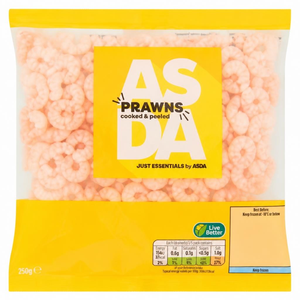 JUST ESSENTIALS by ASDA Cooked & Peeled Prawns 250g