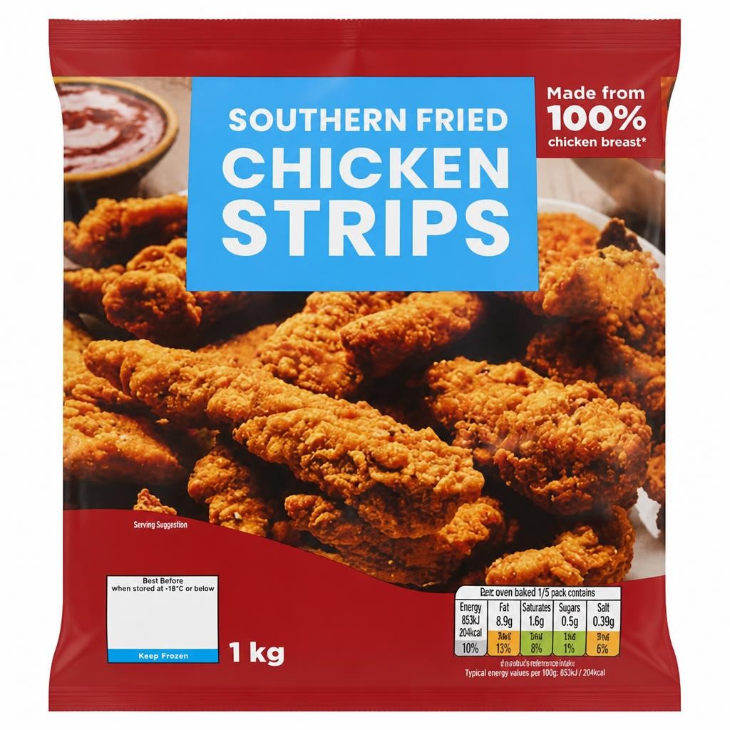 Deli Cuisine Southern Fried Chicken Strips 1kg