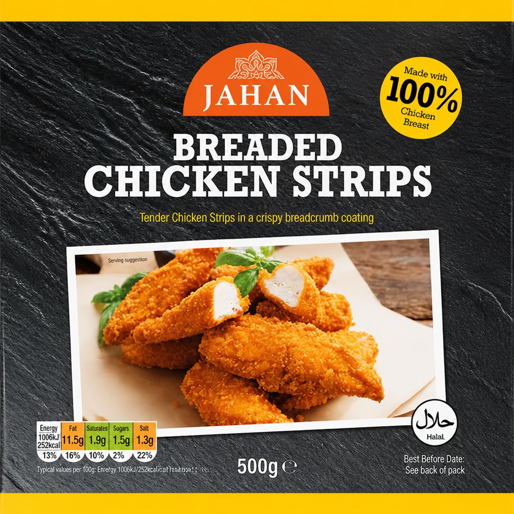 Jahan Breaded Chicken Strips 500g