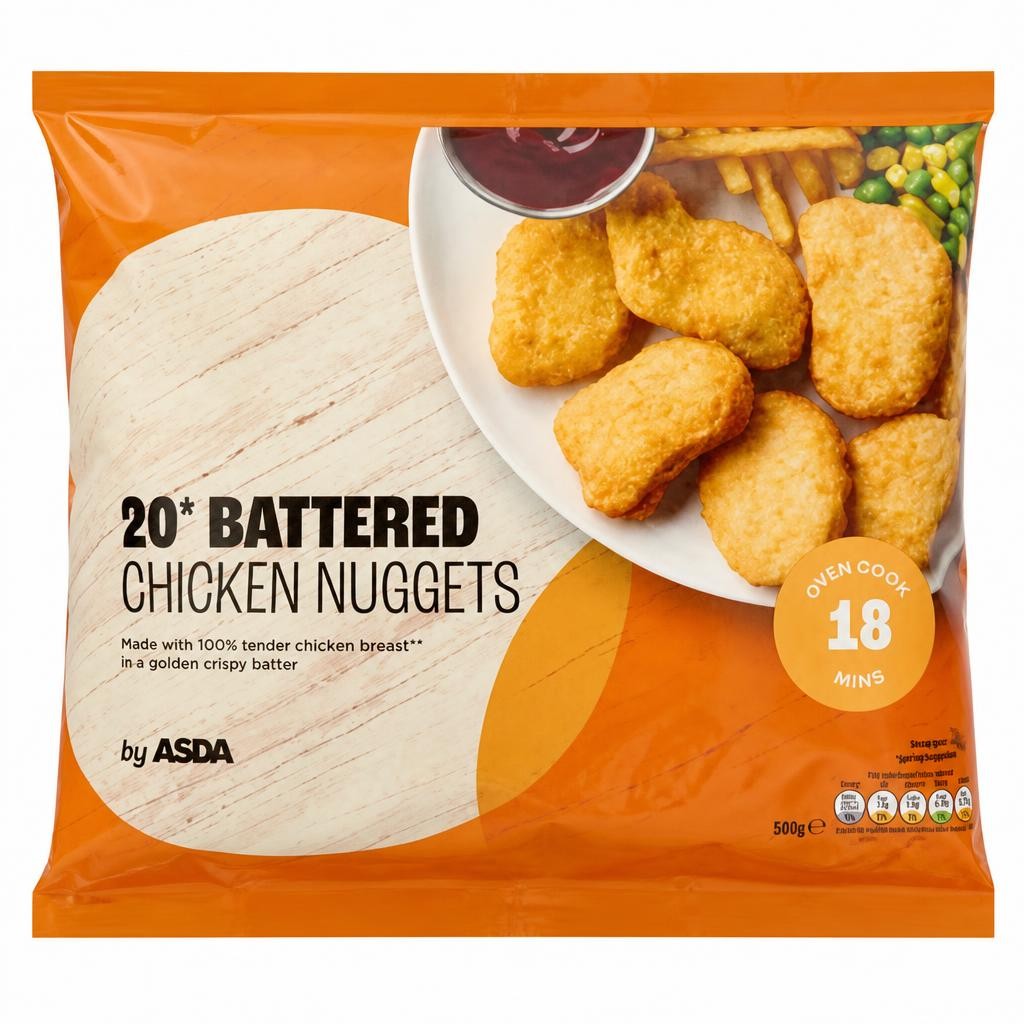 ASDA 20 Battered Chicken Nuggets 348g
