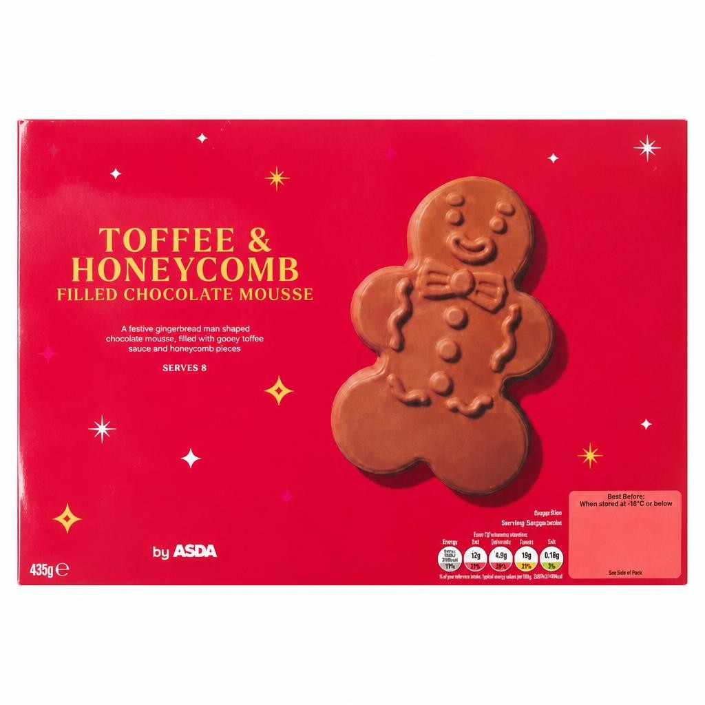 ASDA Toffee & Honeycomb Filled Chocolate Mousse 438g