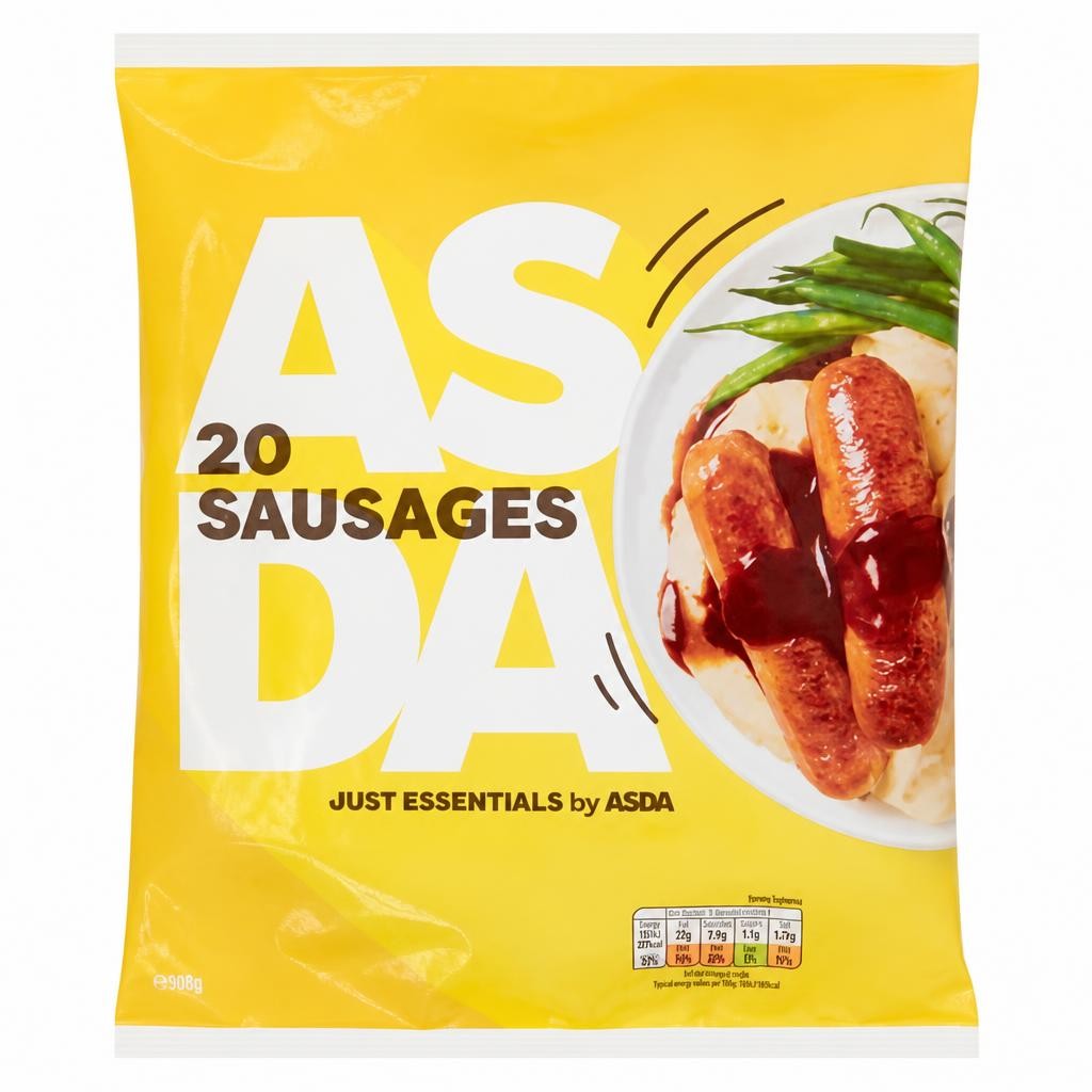 JUST ESSENTIALS by ASDA Just Essentials 20 Sausages 907g