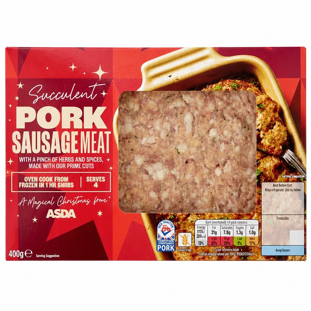 ASDA Succulent Pork Sausage Meat 400g