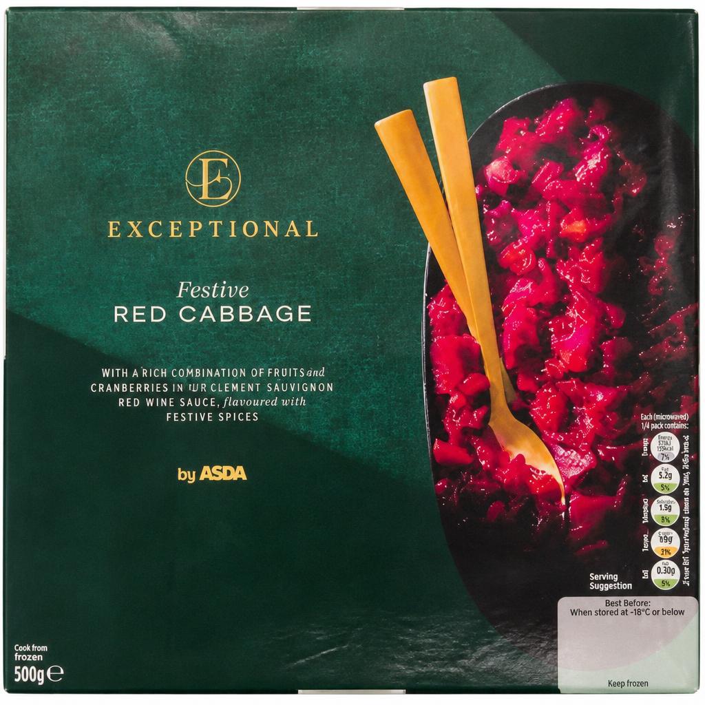 ASDA Exceptional by  Festive Red Cabbage 500g