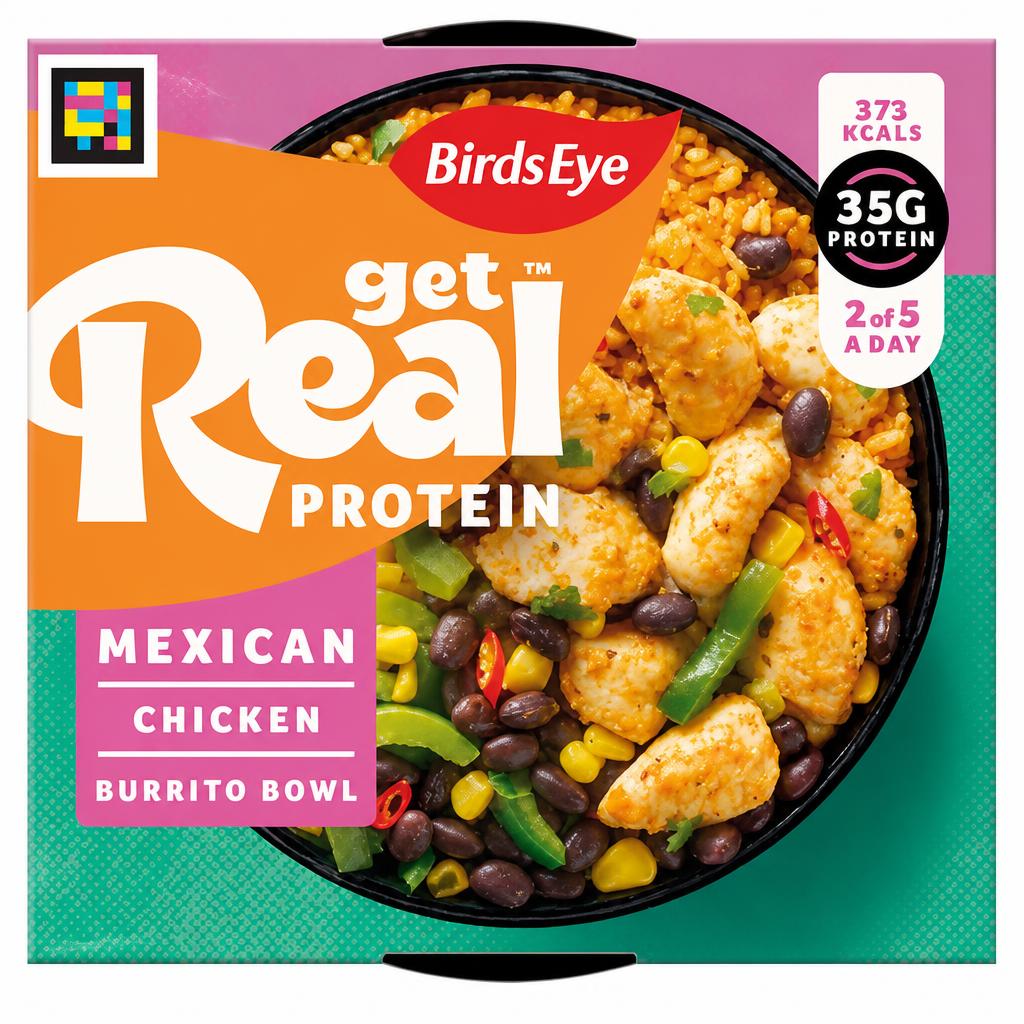 Birds Eye Get Real Protein Mexican Chicken Burrito Bowl 350g