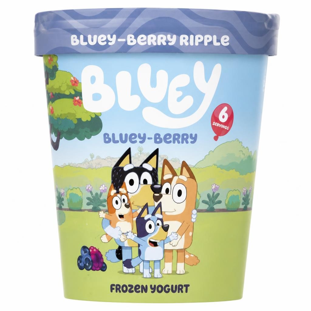 Bluey Bluey-Berry Frozen Yogurt 480ml