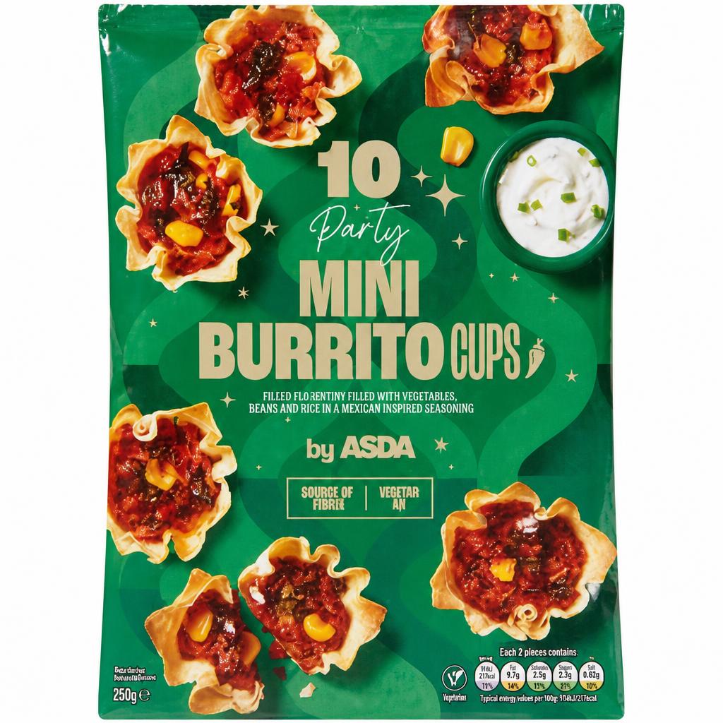 ASDA Party Mini Burrito Cups 180g